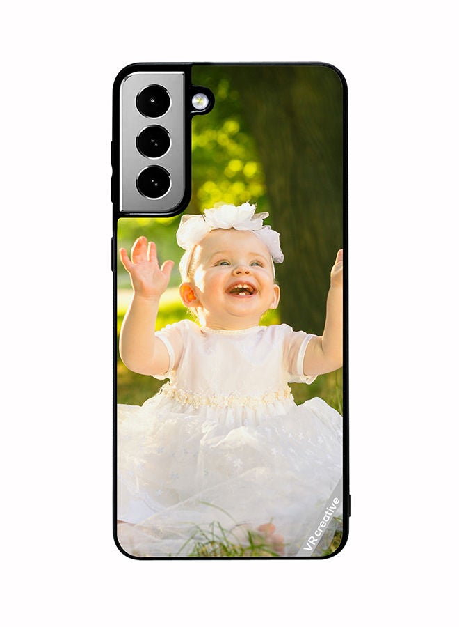 VR CREATIVE Protective Case Cover For Samsung Galaxy S21 FE 5G Princess Baby Girl Design Multicolour - Image 1