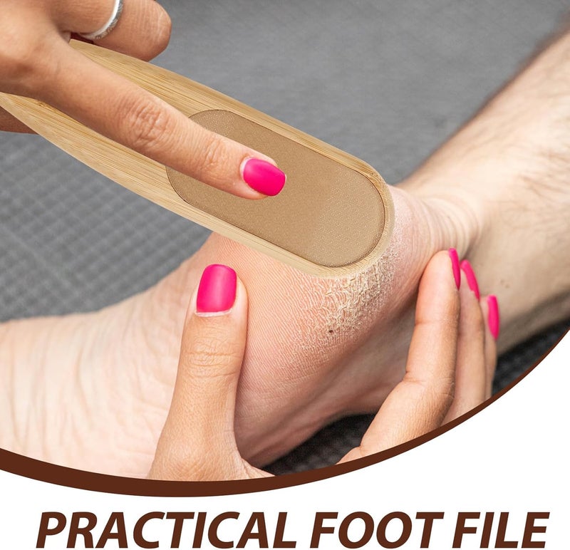 Simple practical structure Baluue Double-Sided Foot Scrubber Brush and Pumice Stone Wooden Foot File Callus Remover for Dry and Wet Skin Heel Exfoliator Tool for Pedicure at Home Or Shower Use Heat insulation layer Elegant appearance Regular scheduled transit Shock rubber edge N/S/C nationwide deliver Timely planned dispatch Trendy varied sizing alternatives Budget friendly sizing alternatives Polished safe edge In-house warehouse packing Durability boost selected material Wide daily application Small apartment fit Size-sorted warehouse storage Daily repeated use trusted quality Advanced compact design Standard fit All item simple matching build Coast & inland available Worldwide simple practical design Multi item matching Reinforced edge Various color options Upgraded classic design - Image 2