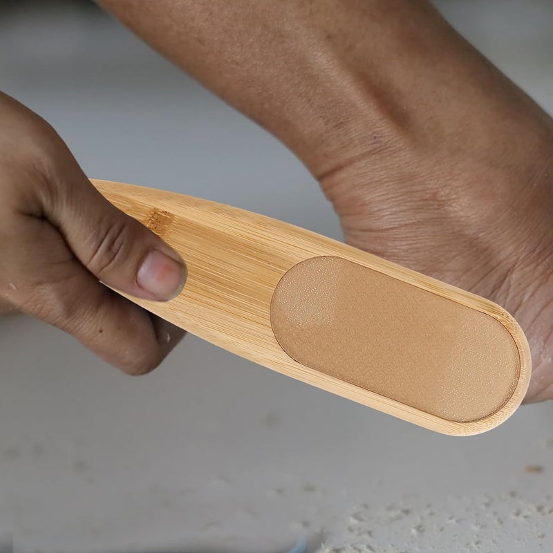 Simple practical structure Baluue Double-Sided Foot Scrubber Brush and Pumice Stone Wooden Foot File Callus Remover for Dry and Wet Skin Heel Exfoliator Tool for Pedicure at Home Or Shower Use Heat insulation layer Elegant appearance Regular scheduled transit Shock rubber edge N/S/C nationwide deliver Timely planned dispatch Trendy varied sizing alternatives Budget friendly sizing alternatives Polished safe edge In-house warehouse packing Durability boost selected material Wide daily application Small apartment fit Size-sorted warehouse storage Daily repeated use trusted quality Advanced compact design Standard fit All item simple matching build Coast & inland available Worldwide simple practical design Multi item matching Reinforced edge Various color options Upgraded classic design - Image 5