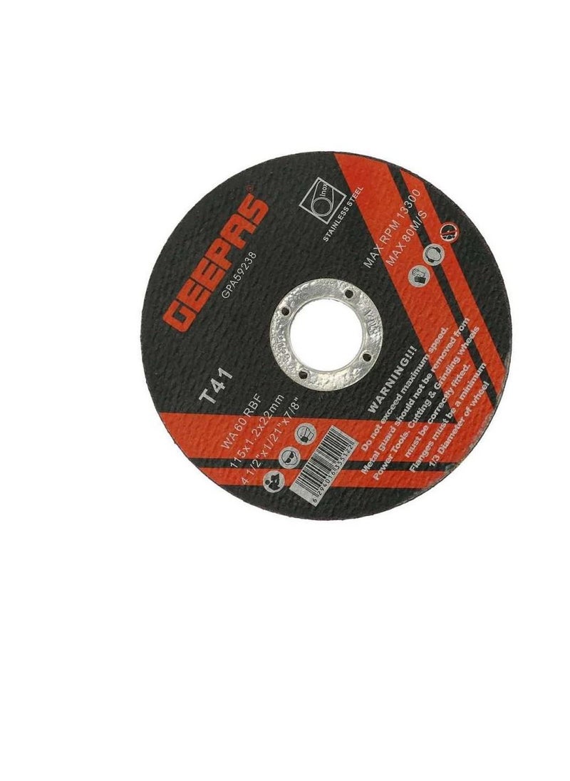 GEEPAS Cutting Disc 4.5" (T41) x 10pcs  - Image 3