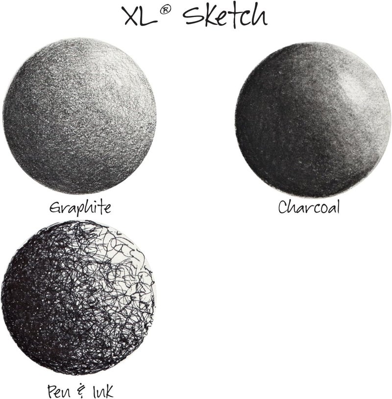 CANSON دفتر رسم كانسون XL سلسلة ورق للفحم وقلم الباستيل مع حواف جانبية 50 باوند 9 × 12 بوصة 100 ورقة - Image 5