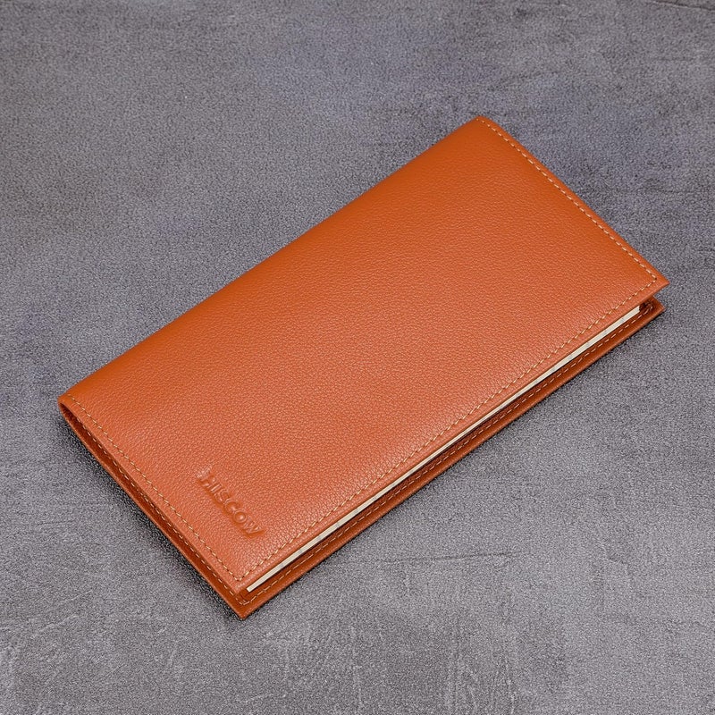 HISCOW Minimalist Checkbook Cover - Full Grain Leather - Image 2