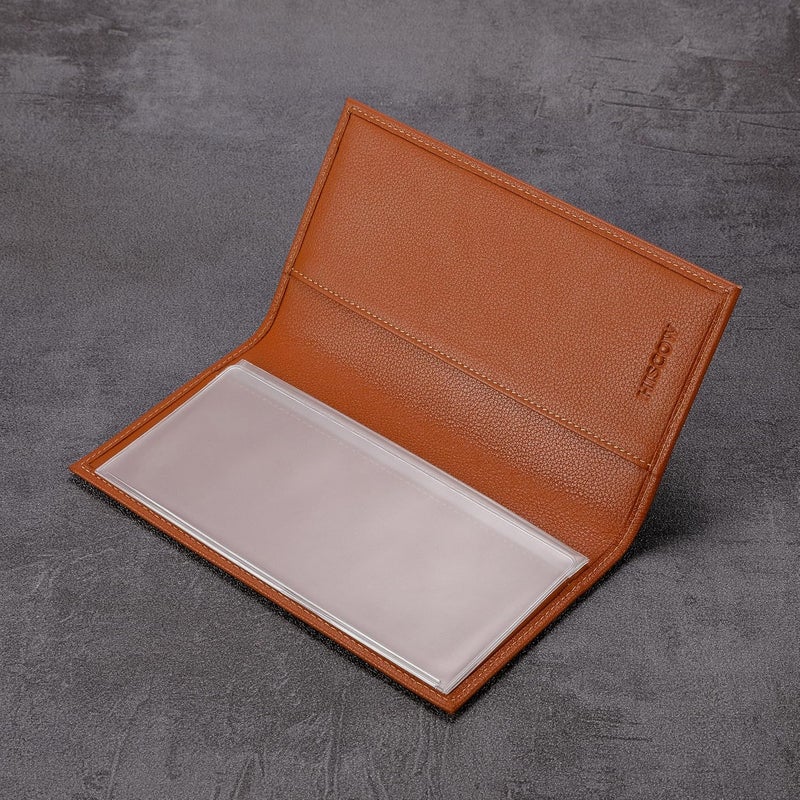 HISCOW Minimalist Checkbook Cover - Full Grain Leather - Image 3