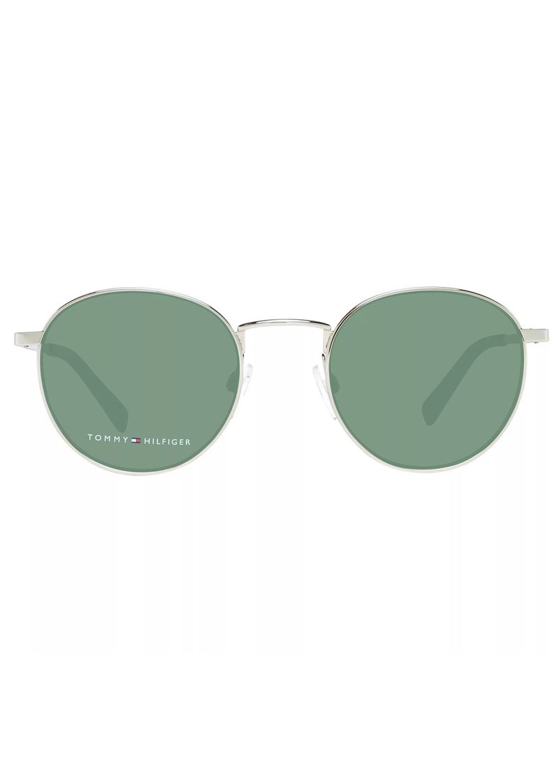 TOMMY HILFIGER Full Rim Round Unisex Sunglass - TH2217/S J5GQT - Lens Size: 50 mm - Gold - Image 2