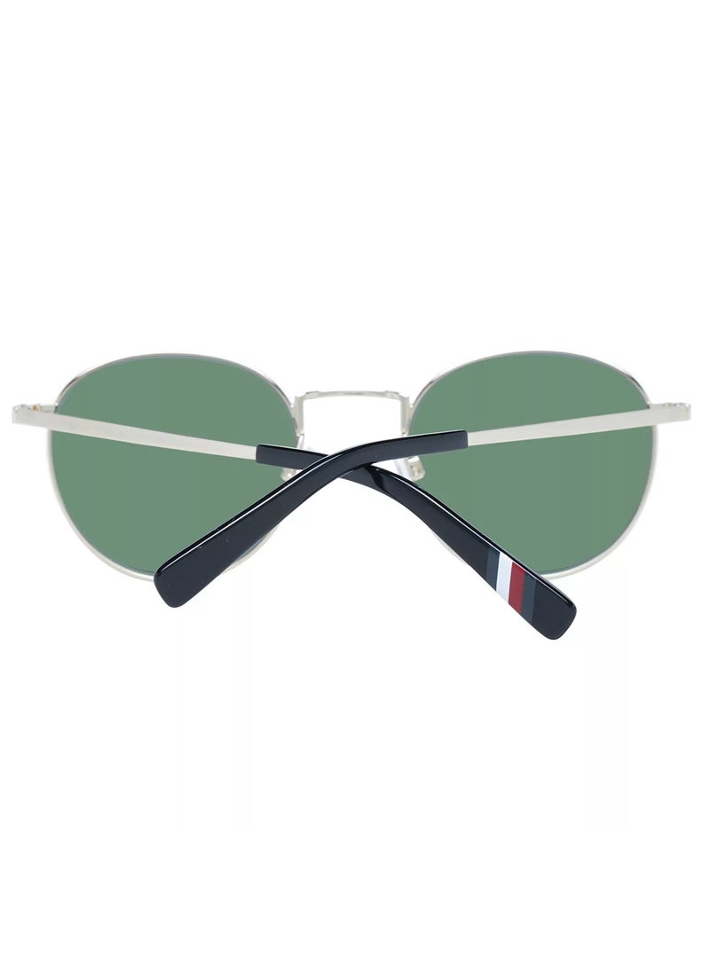 TOMMY HILFIGER Full Rim Round Unisex Sunglass - TH2217/S J5GQT - Lens Size: 50 mm - Gold - Image 3