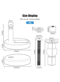 4 Pack Quick Release Toilet Seat Fixings,Quick Release Toilet Seat Hinges Top Fittings Universal Toilet Seat Hinge Fittings - pzsku/ZE7CF06A2D4BBC0B99D88Z/45/_/1735306940/34140e36-6f1b-4660-9324-45fdec25c8e7