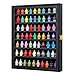 VERANI Minifigure Display Case Miniature Action Figure Display Box Wall Mount Figures Memorabilia Display Cabinet for with Uv Protected Anti Fade 92 Clear for Small Objects Lockable Large Black - Image 3