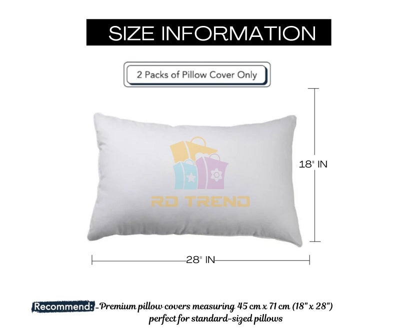 RD TREND® Presents Velvet 250 GSM Pillow Cover Set of 2 with Zipper,Size -18" x 28" Inches (45x71 Cm) (Gold) - Image 3