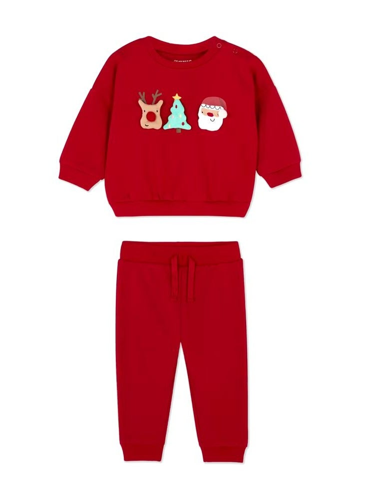 PRIMARK Christmas Cotton Pyjama Set  - Image 1