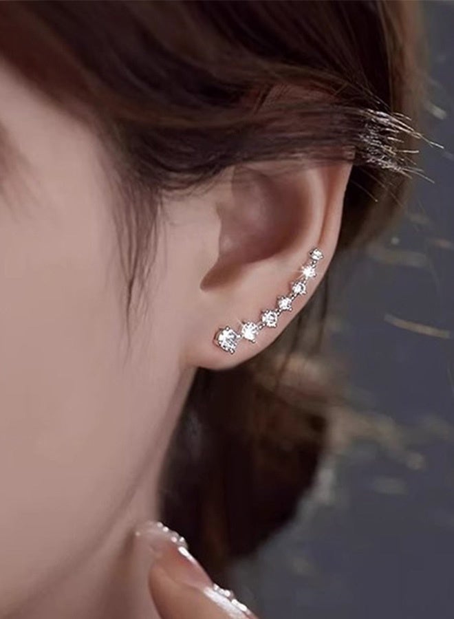 KANGLI A Pair of French Style Hoop Earrings Made of Fashionable Alloy, Elegant and Simple Design - Image 2