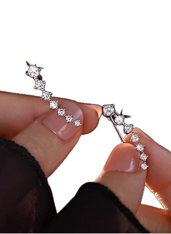 KANGLI A Pair of French Style Hoop Earrings Made of Fashionable Alloy, Elegant and Simple Design - Image 3