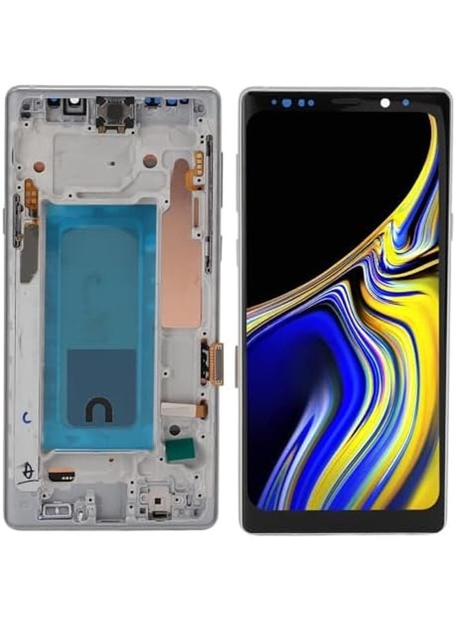 Sungooyue 6.4 بوصة شاشة LCD تعمل باللمس مجموعة ديجيتايزر طقم استبدال شاشة ثلاثية الأبعاد لـ Note 9 فضي - Image 3