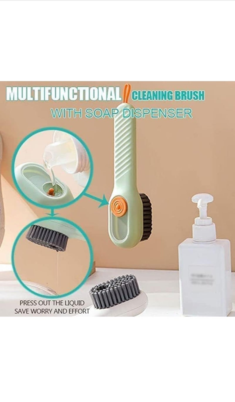VETELLY Liquid Adding Soft Fur Cleaning Brush, Multifunctional Shoe Brush with Liquid Box Random Color - Image 3