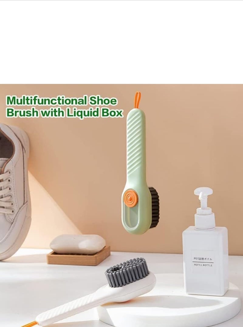 VETELLY Liquid Adding Soft Fur Cleaning Brush, Multifunctional Shoe Brush with Liquid Box Random Color - Image 5