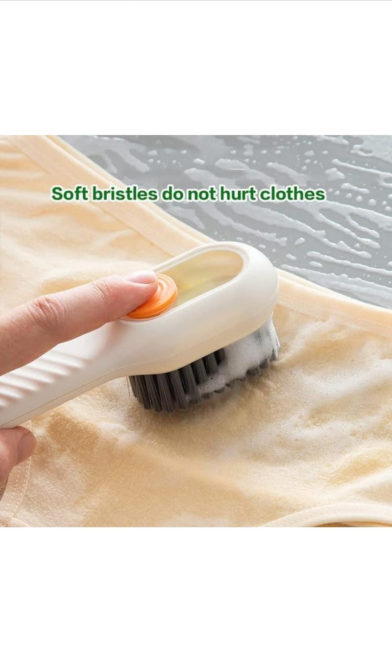 VETELLY Liquid Adding Soft Fur Cleaning Brush, Multifunctional Shoe Brush with Liquid Box Random Color - Image 4