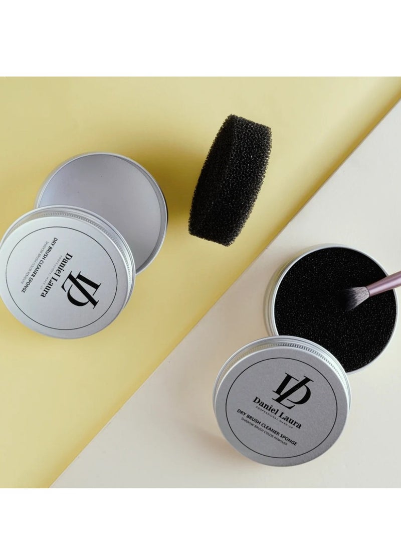 Daniel Laura Makeup Brush Cleaner Sponge, Dry Colour Switch for Powder Makeup Brush, Professional Quality - Image 2