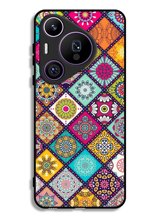 Covernex Huawei Pura 70 Pro Protective Case Cover Mandala Islamic Shapes Pattern - Image 1