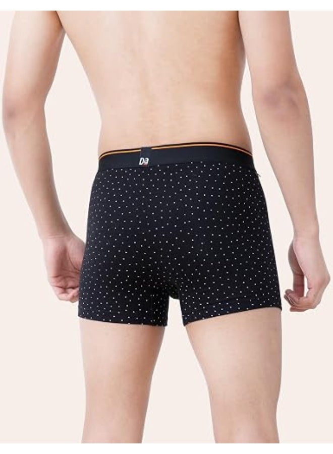 DaMENSCH Men's Deo-Cotton Printed Trunks for Men | Pack of 3 | Premium Cotton Stretch Underwear | Anti-Odour | 4-Way Stretch | Soft & Breathable Everyday Innerwear - Image 2