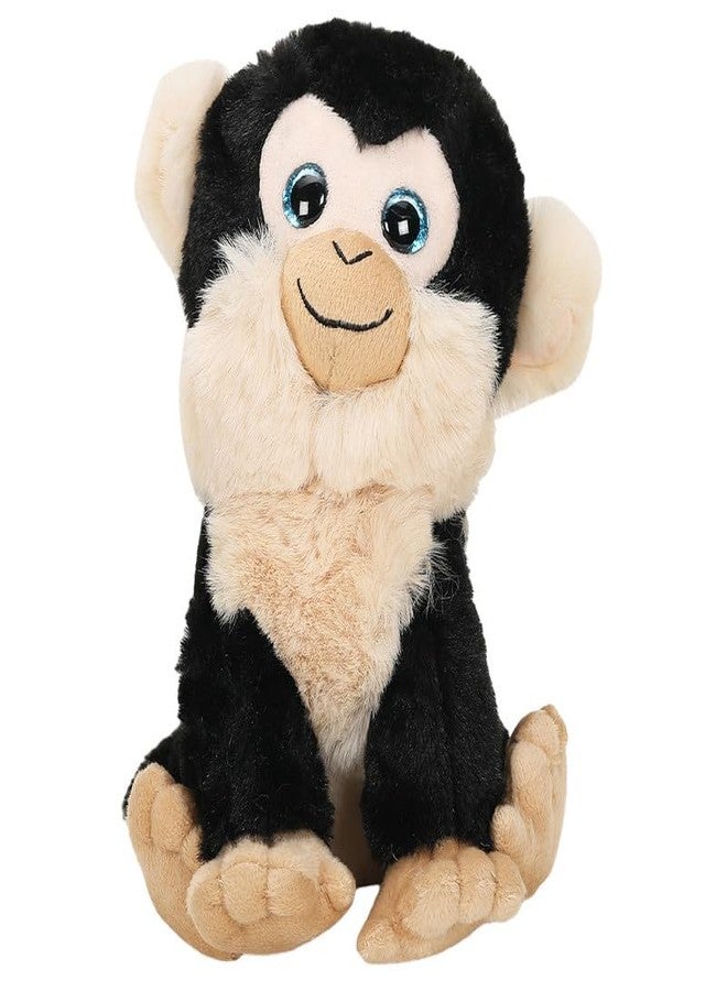 STRIDERS لعبة قرد سترايدرز القطيفة الناعمة للأطفال - أسود | حيوان محشو لطيف للأطفال | قرد محبب ومحبوب للبنات والأولاد | لعبة قطيفة ناعمة لوقت اللعب - Image 1