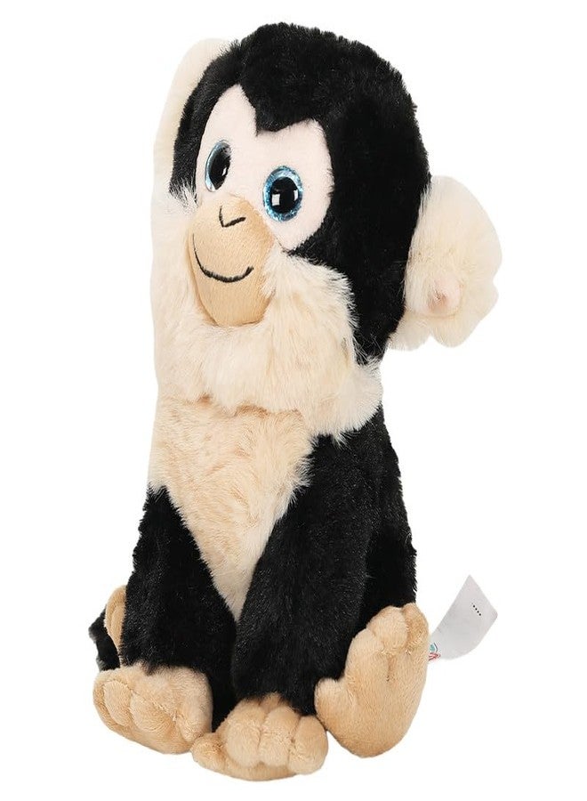 STRIDERS لعبة قرد سترايدرز القطيفة الناعمة للأطفال - أسود | حيوان محشو لطيف للأطفال | قرد محبب ومحبوب للبنات والأولاد | لعبة قطيفة ناعمة لوقت اللعب - Image 2