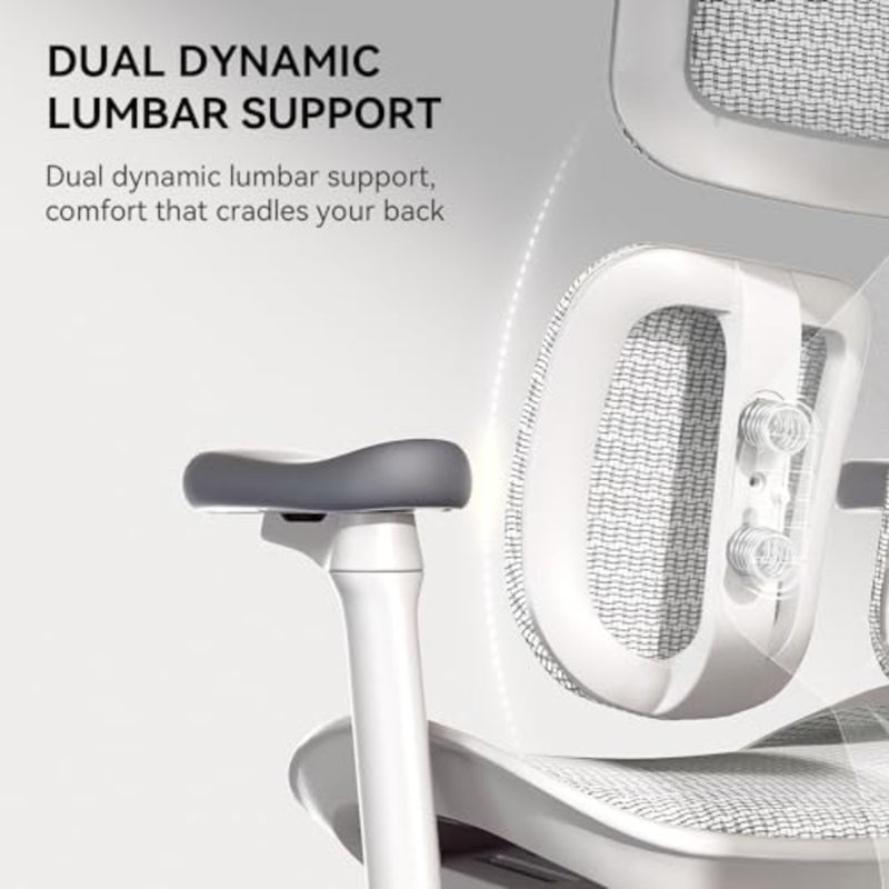 Gaming and office chair with ergonomic design, premium PU leather, pure black color, 6D dynamic lumbar support for enhanced comfort and posture - Image 4