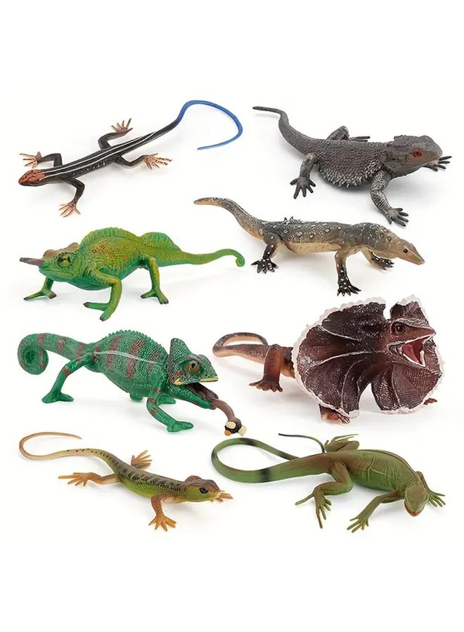 Set Of 4 Simulation Color Changing Dragon Lizard Toys Creative Ornaments For Children - Image 5