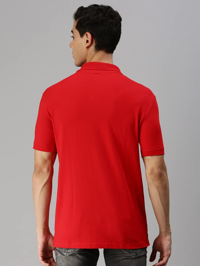 ONN Men's Polo (8904209864772 CASUALZ_431_Large_Red) - Image 4