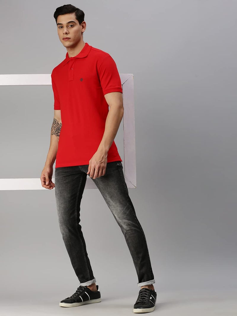 ONN Men's Polo (8904209864772 CASUALZ_431_Large_Red) - Image 5