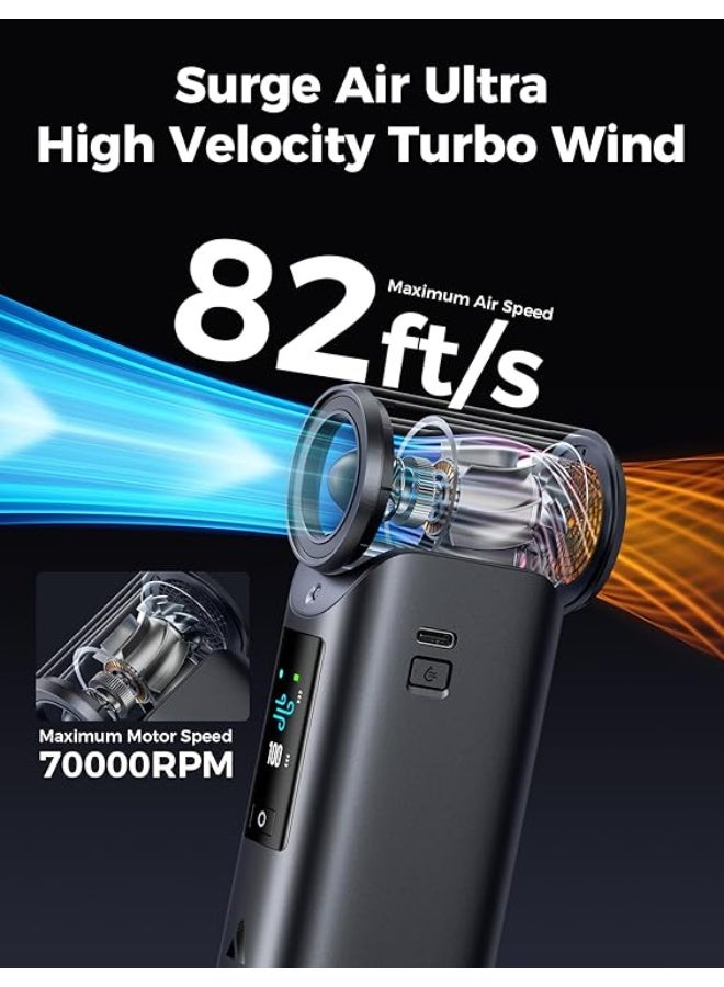 أيكولي Aecooly Active Cold Air Portable Cooling System, 18°F Drop in 10s Mist Chill, 70000RPM High Speed Wind, 7000mAh Large Battery Handheld Fan, Color Touchscreen Personal Fan, Gifts, Travel -Black - Image 4