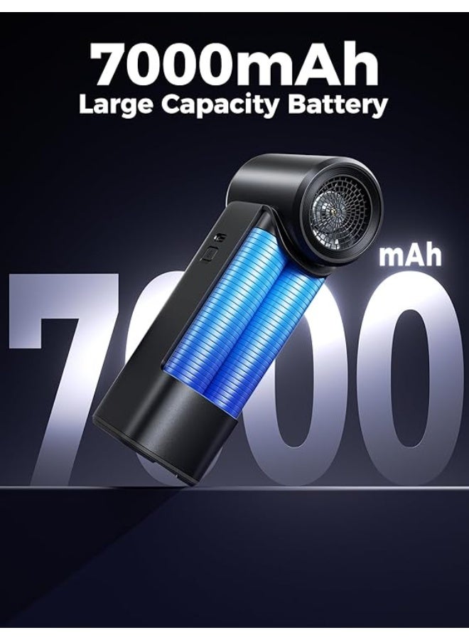 أيكولي Aecooly Active Cold Air Portable Cooling System, 18°F Drop in 10s Mist Chill, 70000RPM High Speed Wind, 7000mAh Large Battery Handheld Fan, Color Touchscreen Personal Fan, Gifts, Travel -Black - Image 5