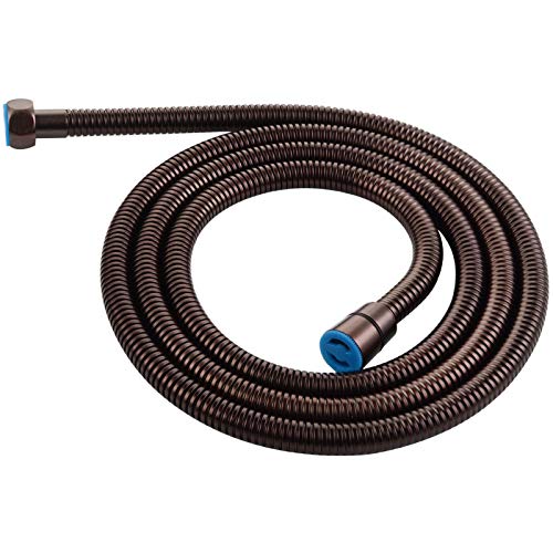 Angle Simple Handheld Shower Hose Replacement G 1/2 Thread Type, Stainless Steel Flexible Shower Head Hose Extra Long, 79 Inches, Oil Rubbed Bronze - Image 1