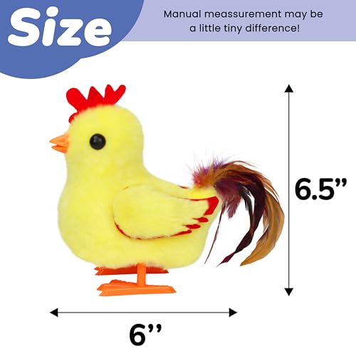 Hopearl Walking Chicken Pet Crow Chick Interactive Electronic Plush Toy Farm Animals Animated Gifts for Toddlers Birthday Yellow 8 - Image 5