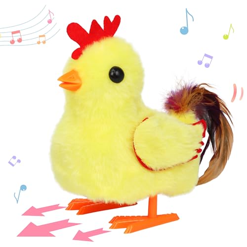 Hopearl Walking Chicken Pet Crow Chick Interactive Electronic Plush Toy Farm Animals Animated Gifts for Toddlers Birthday Yellow 8 - Image 1