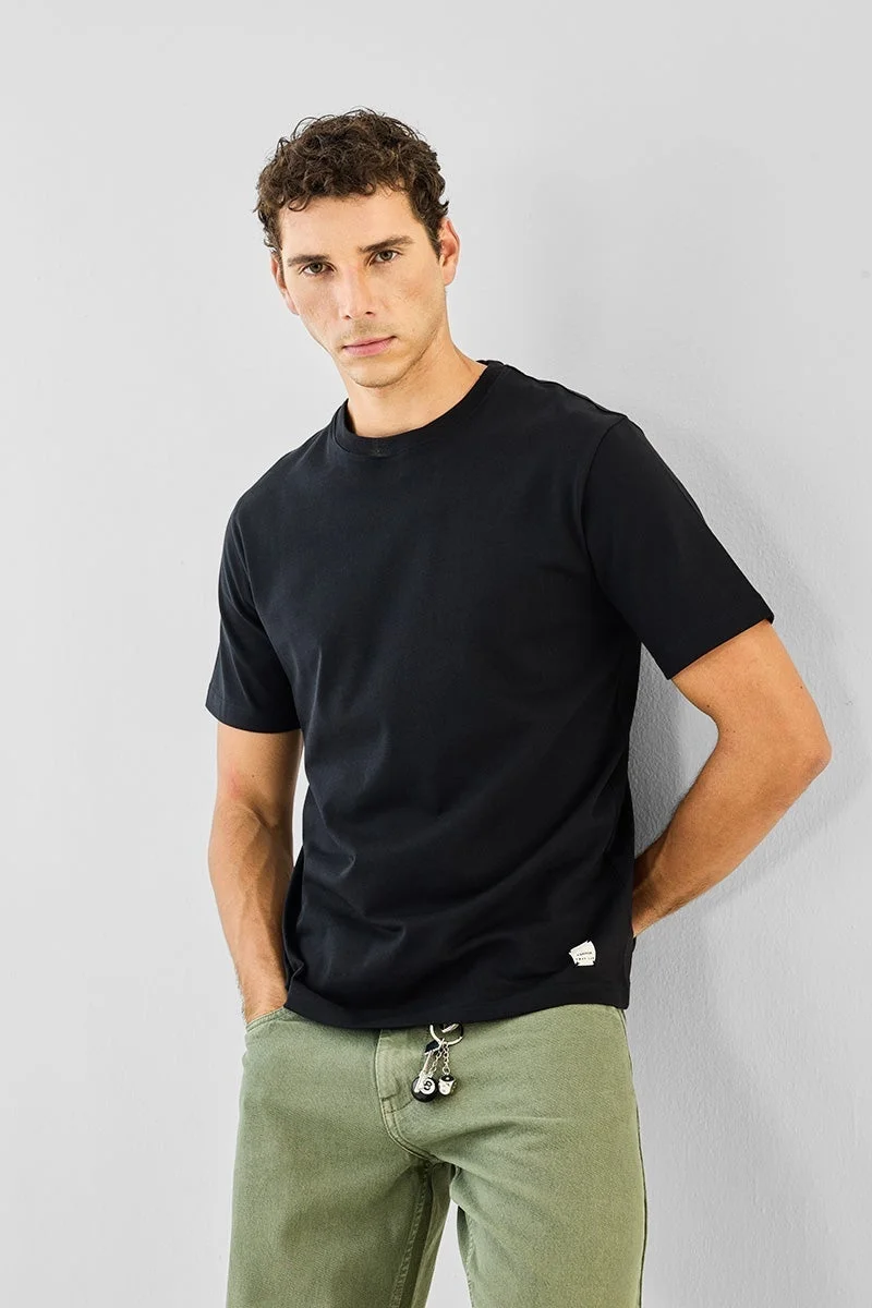 SNITCH 100% Cotton Crew Neck Core Lab T-Shirt