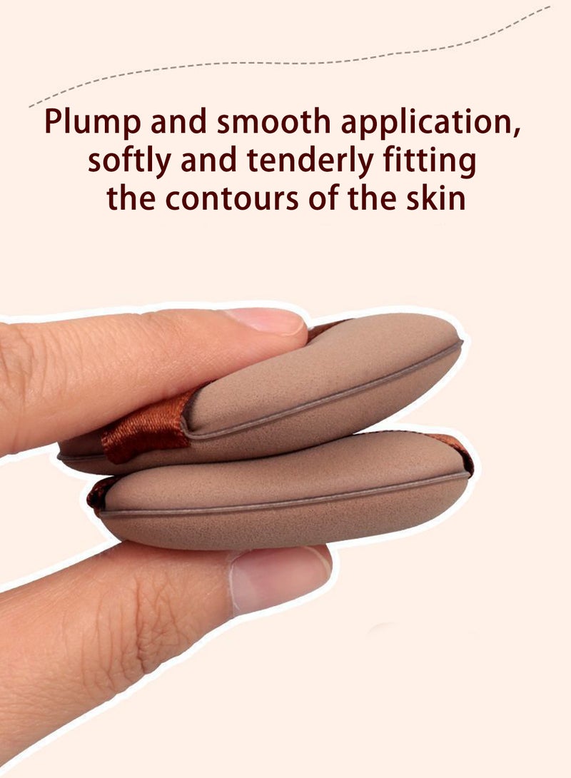 Generic 6Pack Square Powder Sponge Puff, 8.5t Makeup Blending Sponge in Chocolate Brown Colors for Flawless Application - Image 4