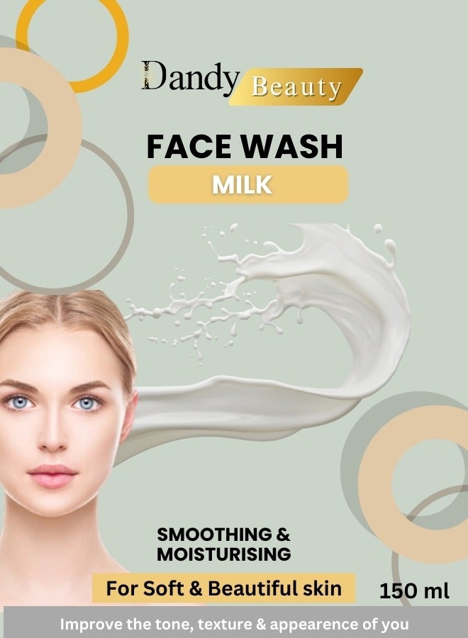DANDY Face Wash extract with Milk For Soft &  Moisturizing skin  150 ml - Image 2