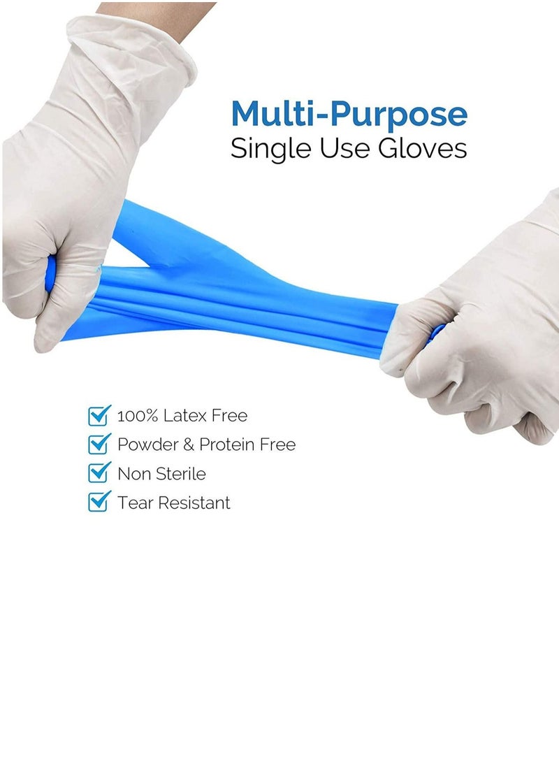 Generic Powder Free Vinyl Disposable Blue Gloves 100 Pcs  - Image 2