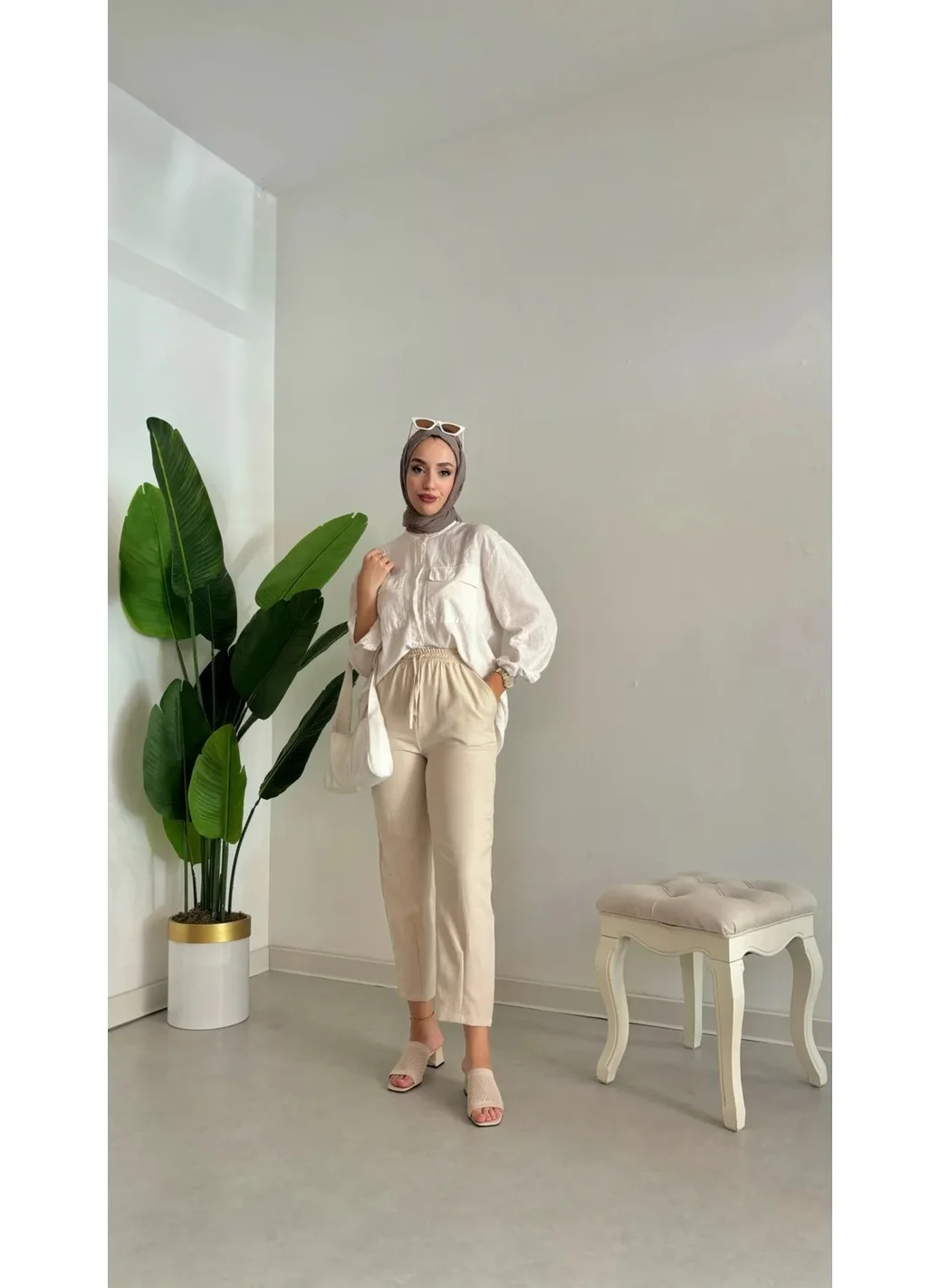 Swana Melaj Fabric Sofia Linen Trousers