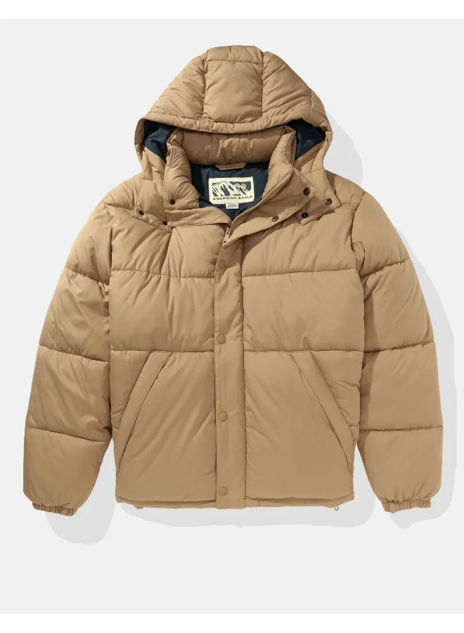 امريكان ايجل Zip Through Puffer Jacket