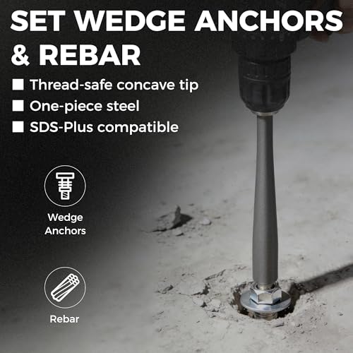 Party Animals SDS Plus Anchor Setting Tool – Hammer Drill Attachment for Installing Wedge Anchors - Image 2