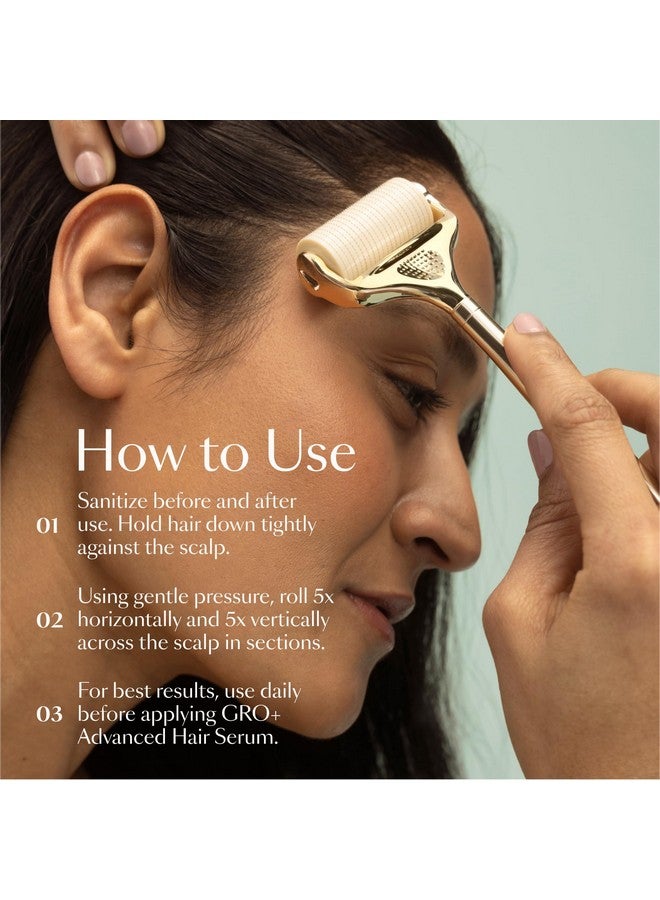 فيجامور ديرما رولر فيغامور جرو+ المتطورة | أداة لفروة الرأس بـ ١٢٠٠ إبرة دقيقة، ٠.٢٥ مم | تُقشّر فروة الرأس بلطف | رأس عريض لتغطية قصوى - Image 4