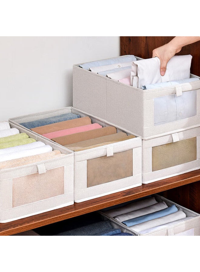CHAHUA Camellia Foldable Storage Box, Fabric Clothing Storage Container, Drawer-style Wardrobe, Clothes Storage Box - Image 1