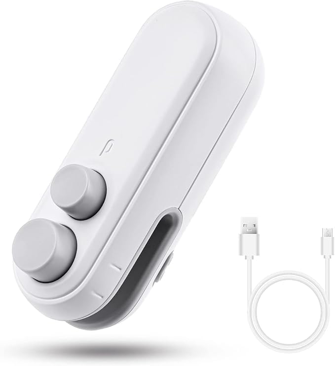 VDHJA Portable Mini Sealing Machine 2in1 Handheld Packet Sealer for Food SnacksChipsFresh StoragePlastic Bags Sealing Machine Home and Kitchen Acessories Item - Image 1