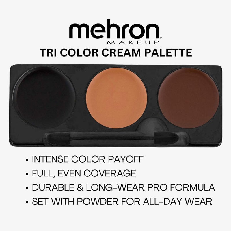 Mehron Makeup Tri-Color Halloween Makeup Palette - Werewolf - Image 2