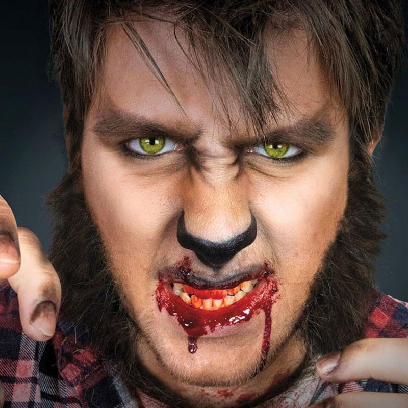 Mehron Makeup Tri-Color Halloween Makeup Palette - Werewolf - Image 3