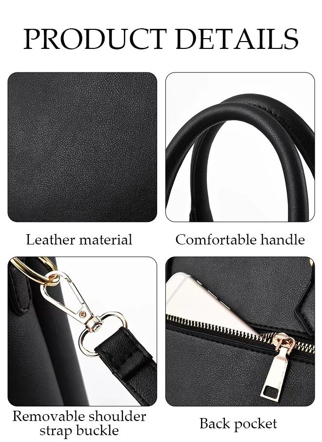 DUNISO - Women's Handbag Set Large Capacity Crossbody Bag Fashion Leather Tote Satchel Shoulder Bag Waterproof Purse Set for Office Travel Elegant Daily Bag - Image 1