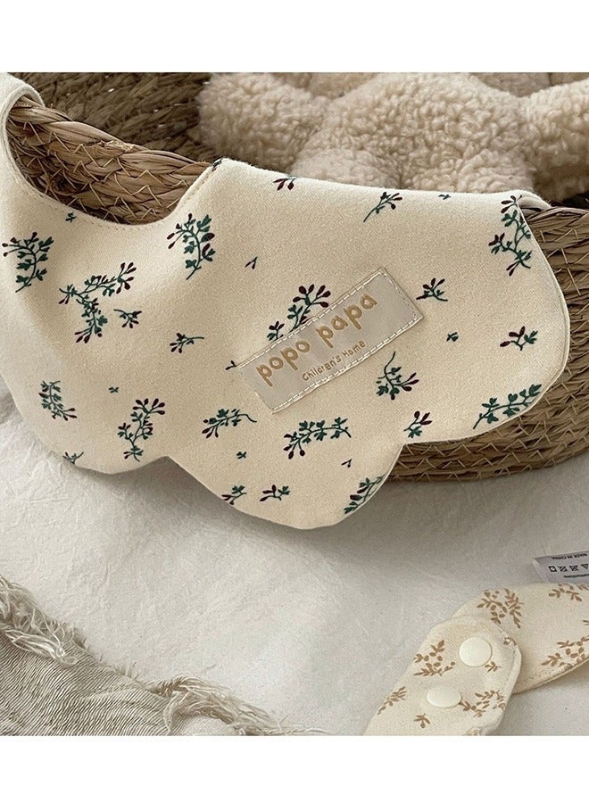 genernic Soft Pure Cotton Baby Feeding Cloth With Adjustment Button 25 X 26 cm - Image 3