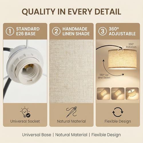 OOPTREVOL Arc Floor Lamp with Fan Head, Dimmable Floor Lamps with Remote, 3 Color Temperatures Adjustable Standing Lamp, Bright Reading Floor Lamp with Marble Base for Living Room Bedroom - Image 5