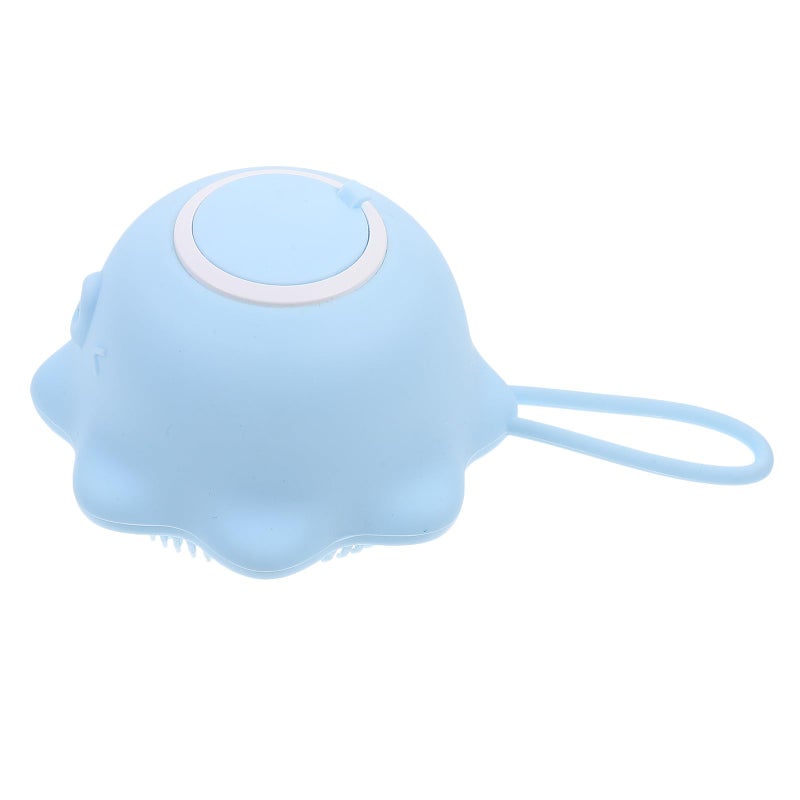 Large Blue Silicone Bath Brush with Massage Soft Touch for Gentle Body Care and Exfoliation - Image 2