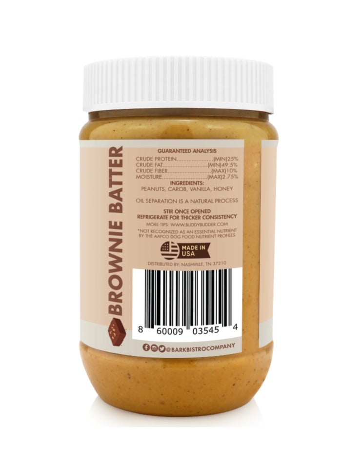 Bark Bistro Buddy Budder – All-Natural Dog Treats Peanut Butter, Made in USA, [480g | 17oz] - Image 2